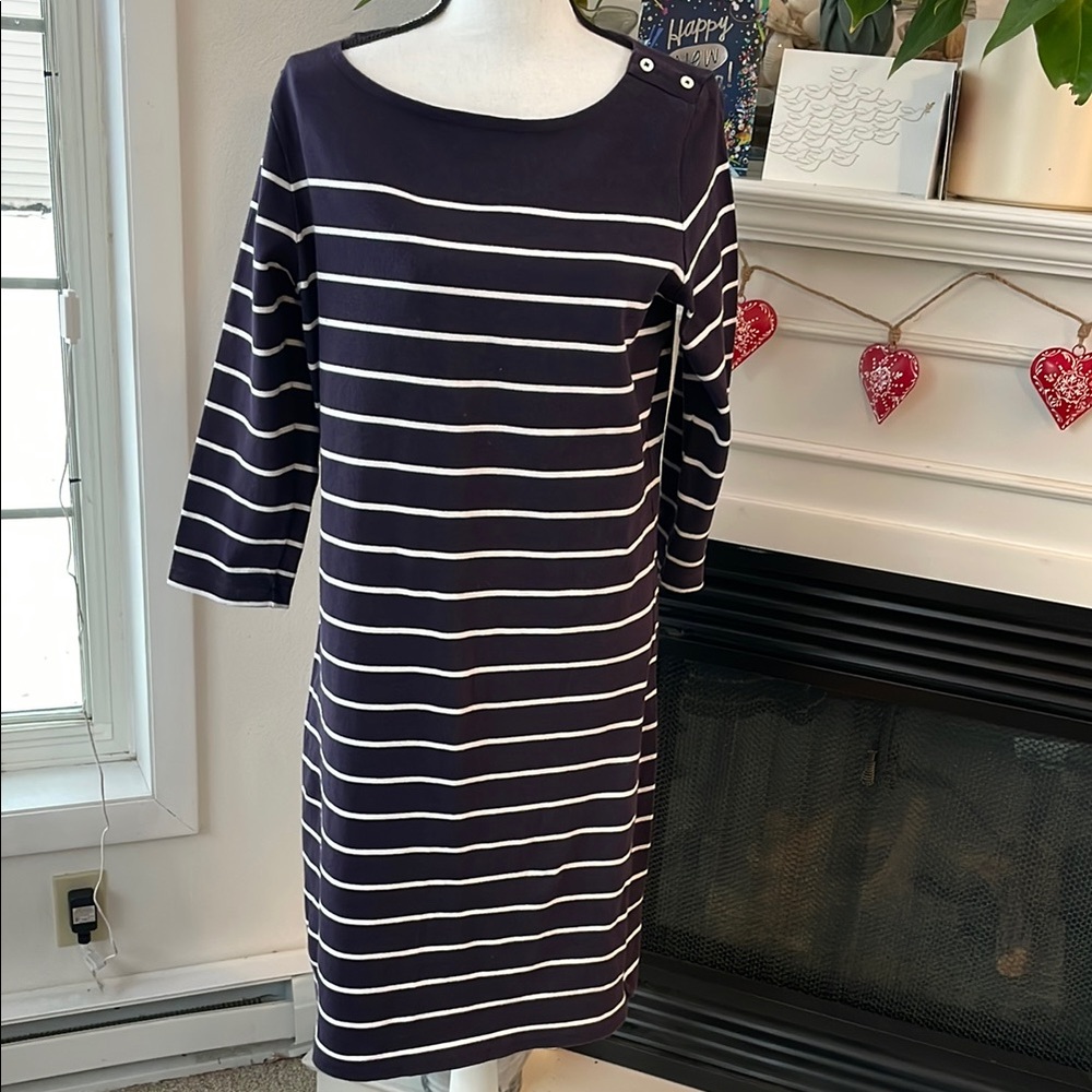 Navy Striped Women's Dress
